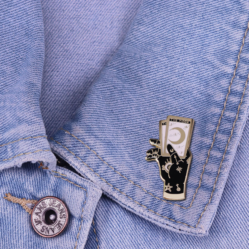 The Moon Tarot Pin Badge