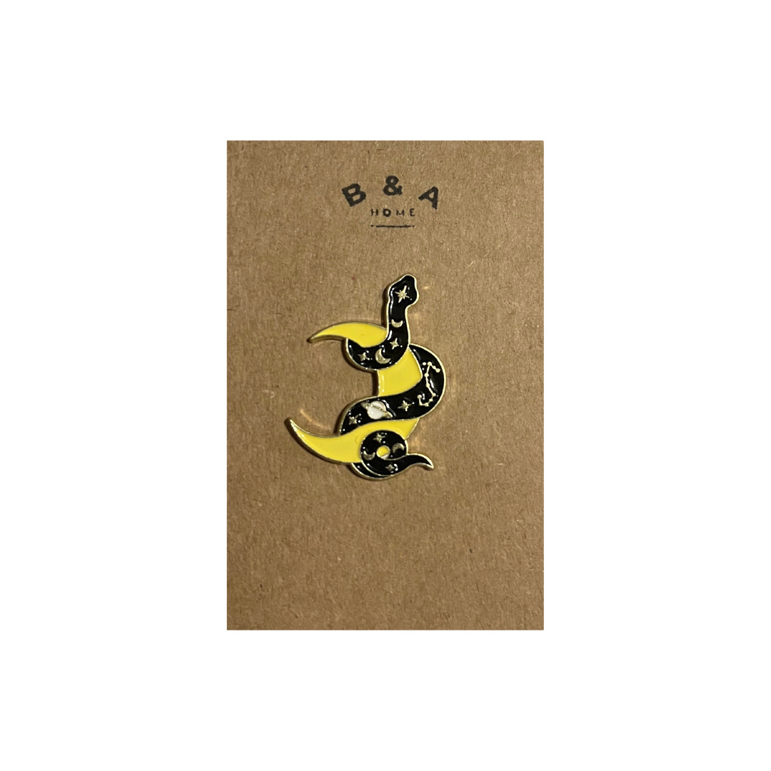 Serpent Moon Pin Badge