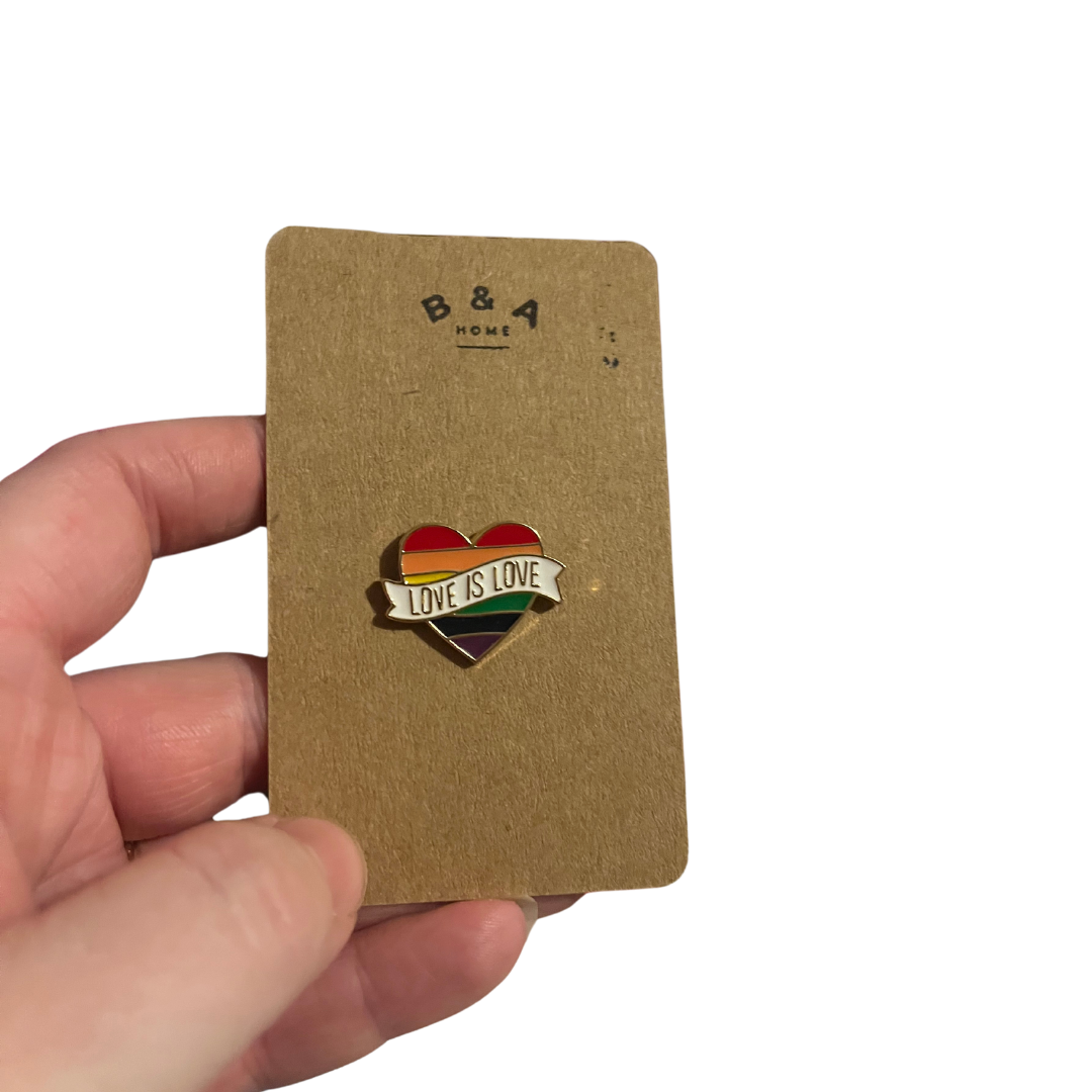 Love is Love Rainbow Pin Badge
