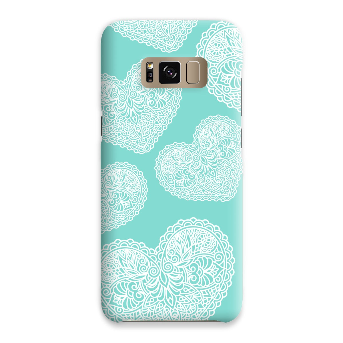Lace Heart Snap Phone Case