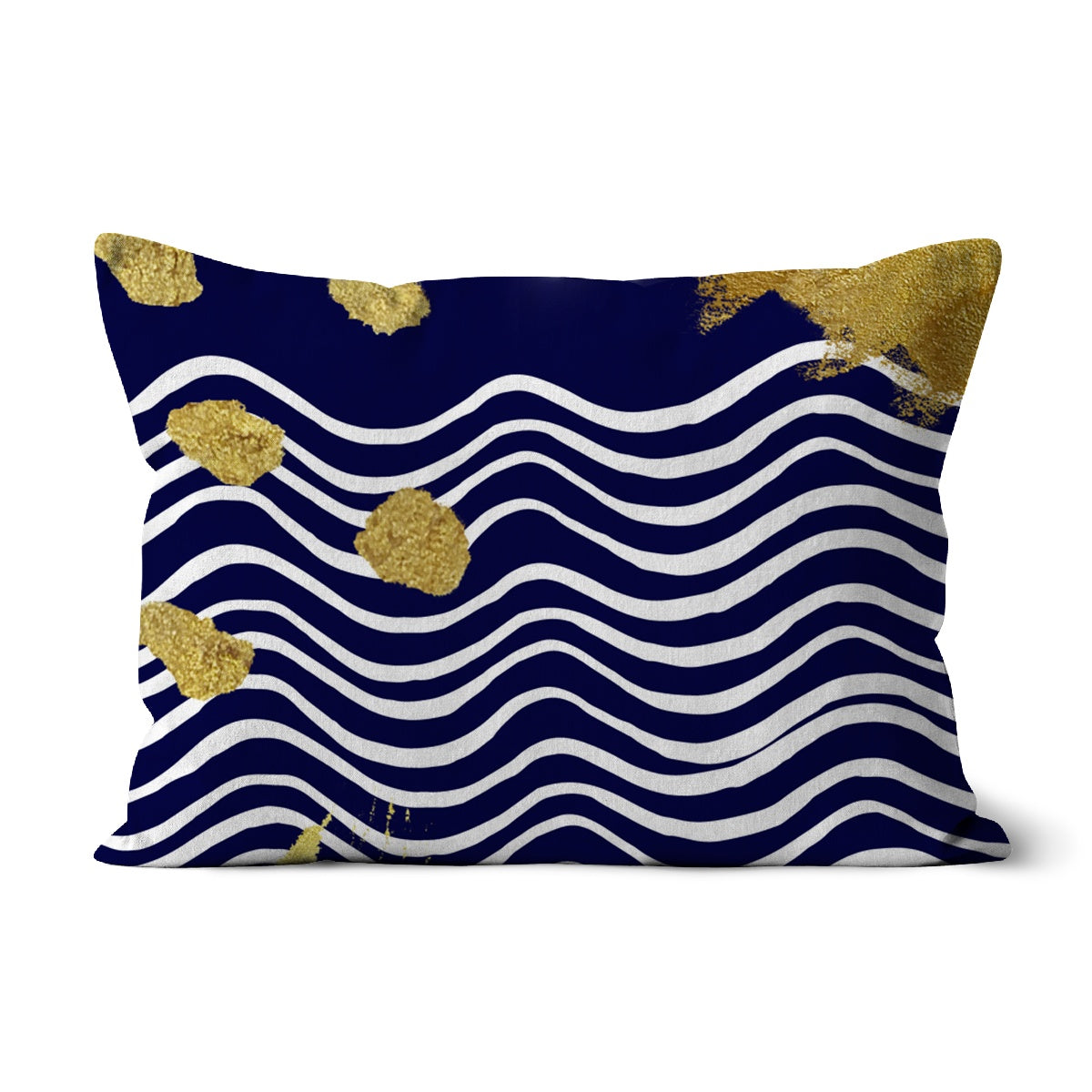Gold & Navy Modern Cushion