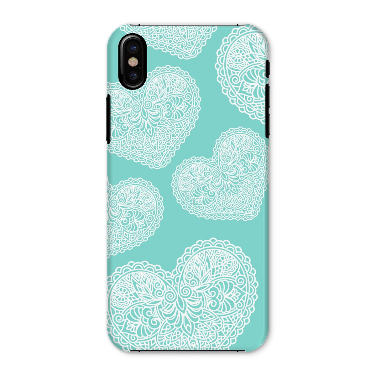 Lace Heart Snap Phone Case