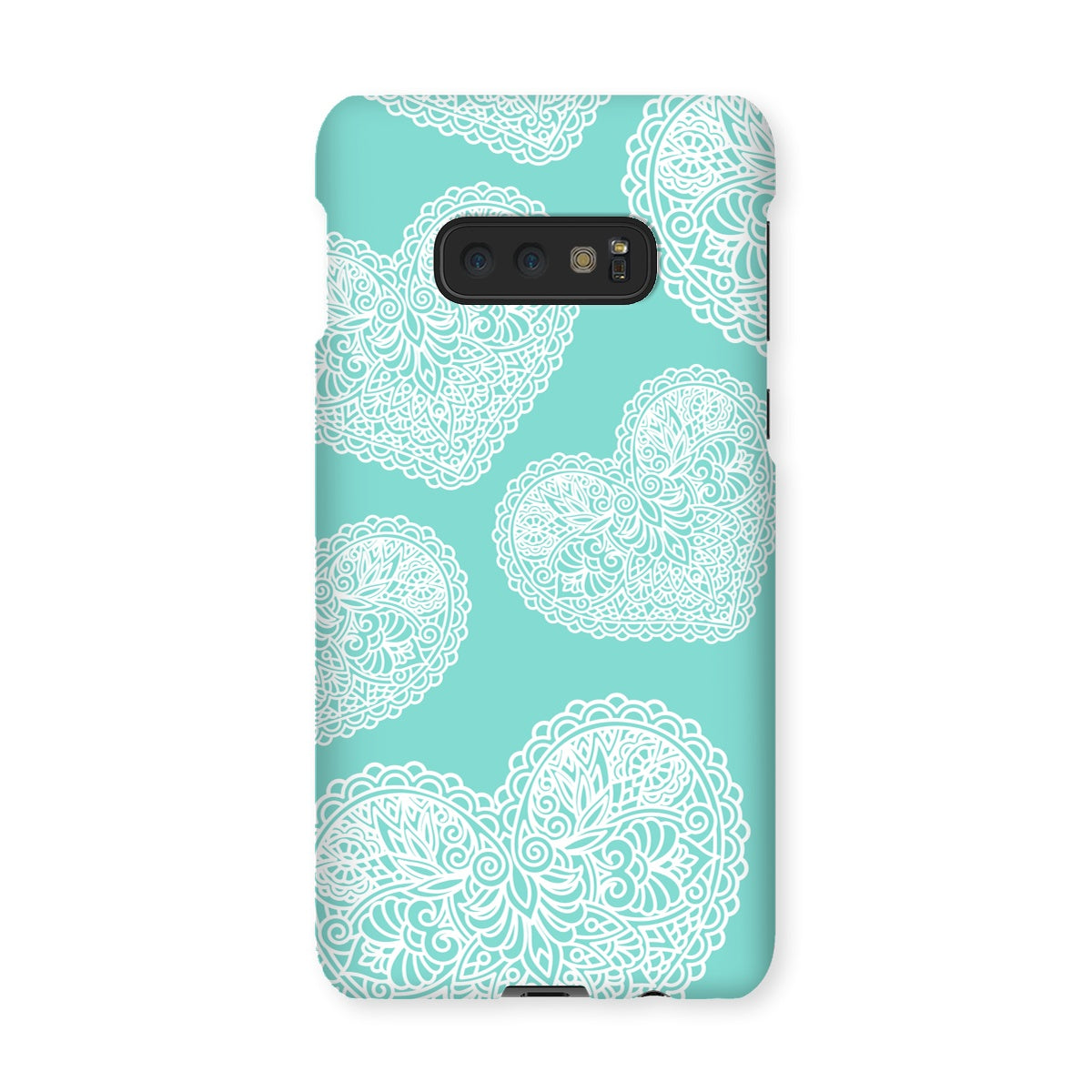 Lace Heart Snap Phone Case