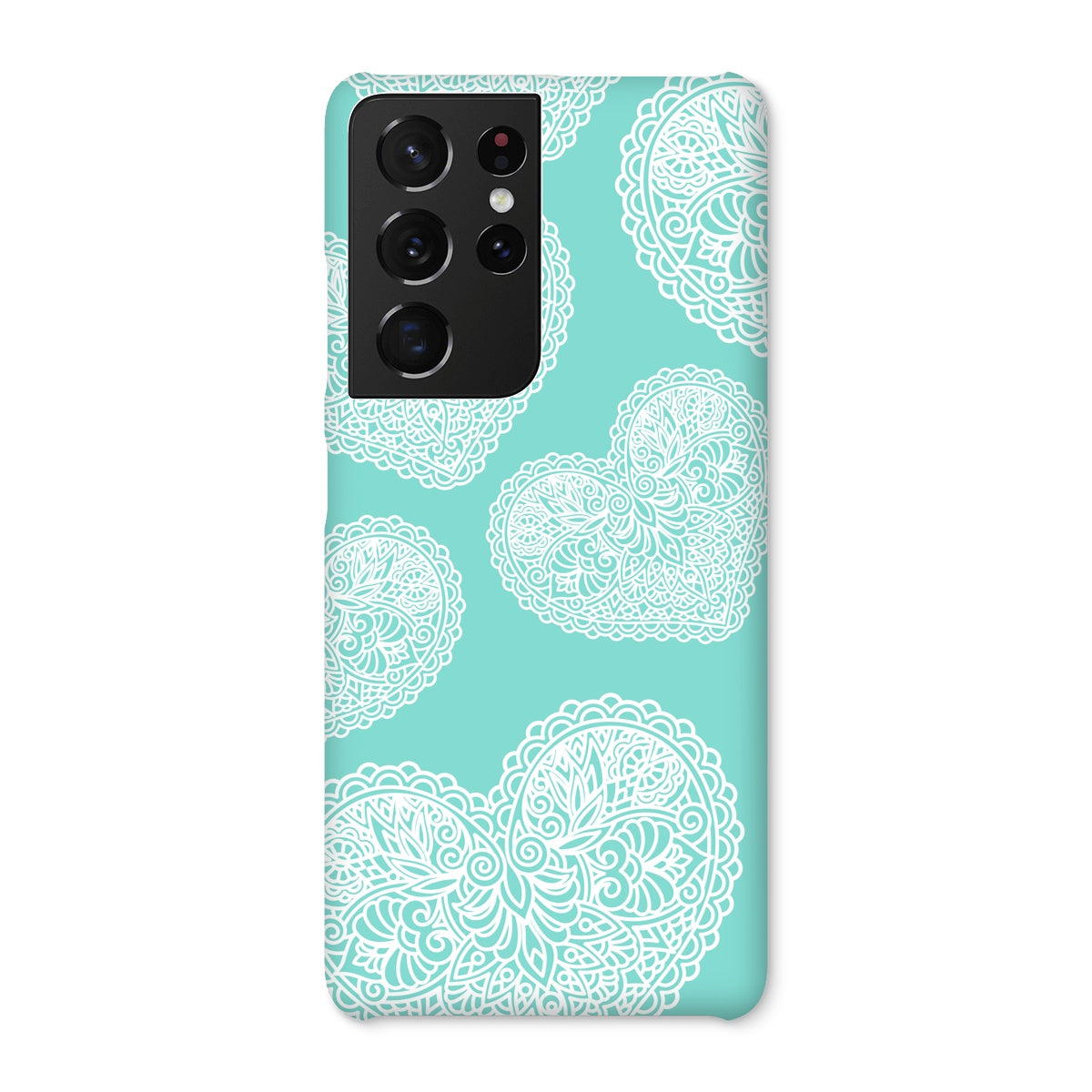 Lace Heart Snap Phone Case