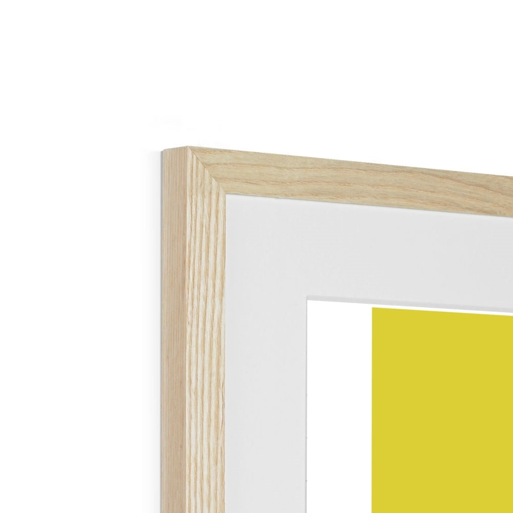 Yellow Modern Snake Framed & Mounted Print
