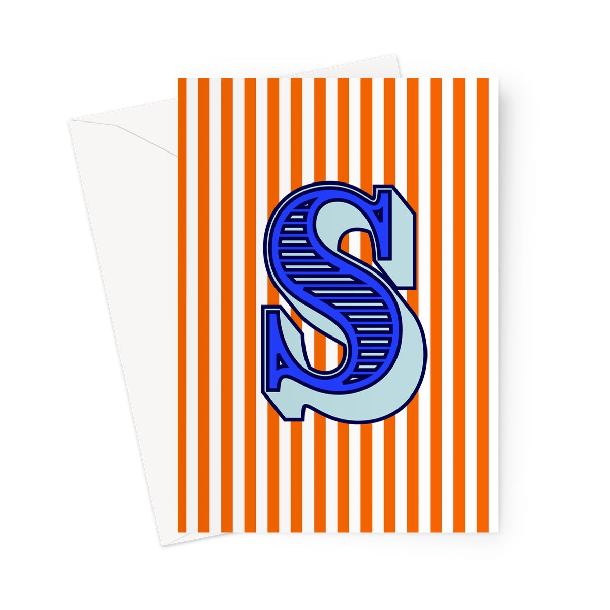 S - Carnival Alphabet Greeting Card