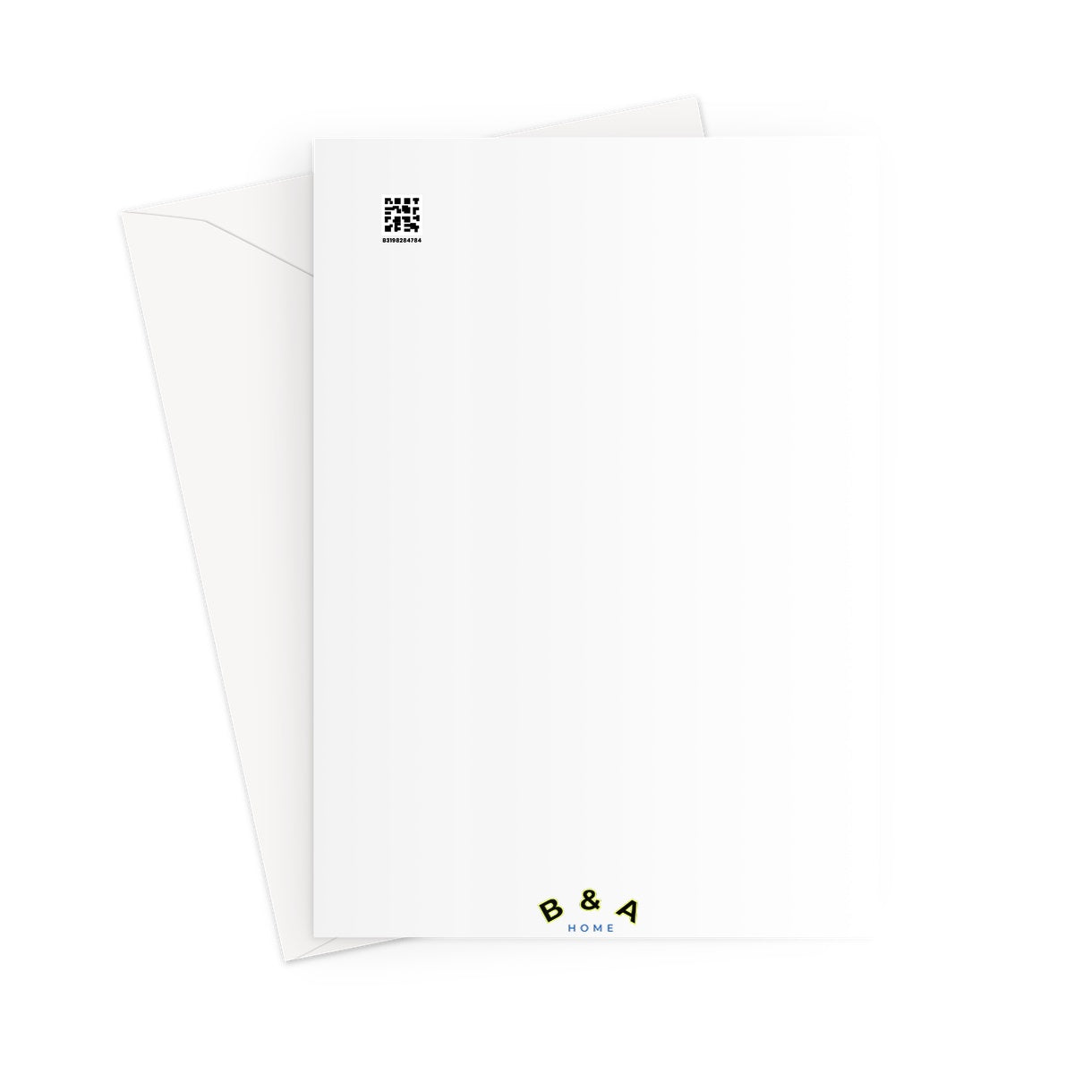 Blue Geo Alphabet Greeting Card