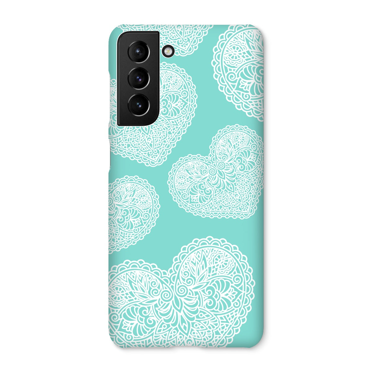 Lace Heart Snap Phone Case