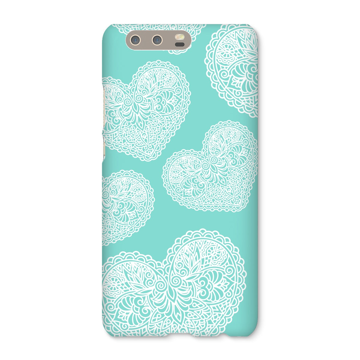 Lace Heart Snap Phone Case