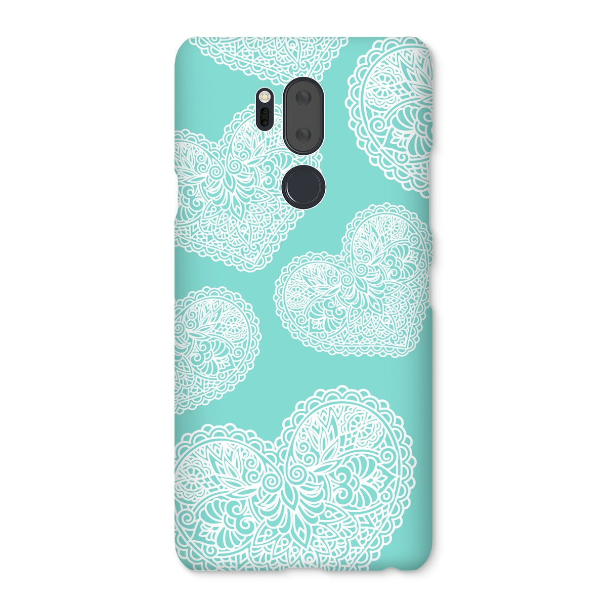 Lace Heart Snap Phone Case