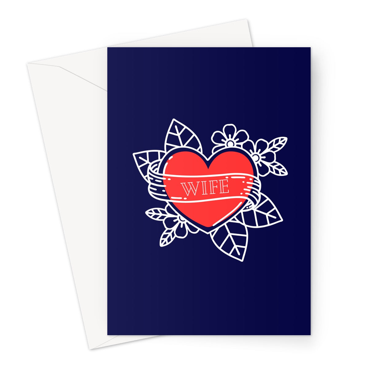 Wife Roses Greeting Card
