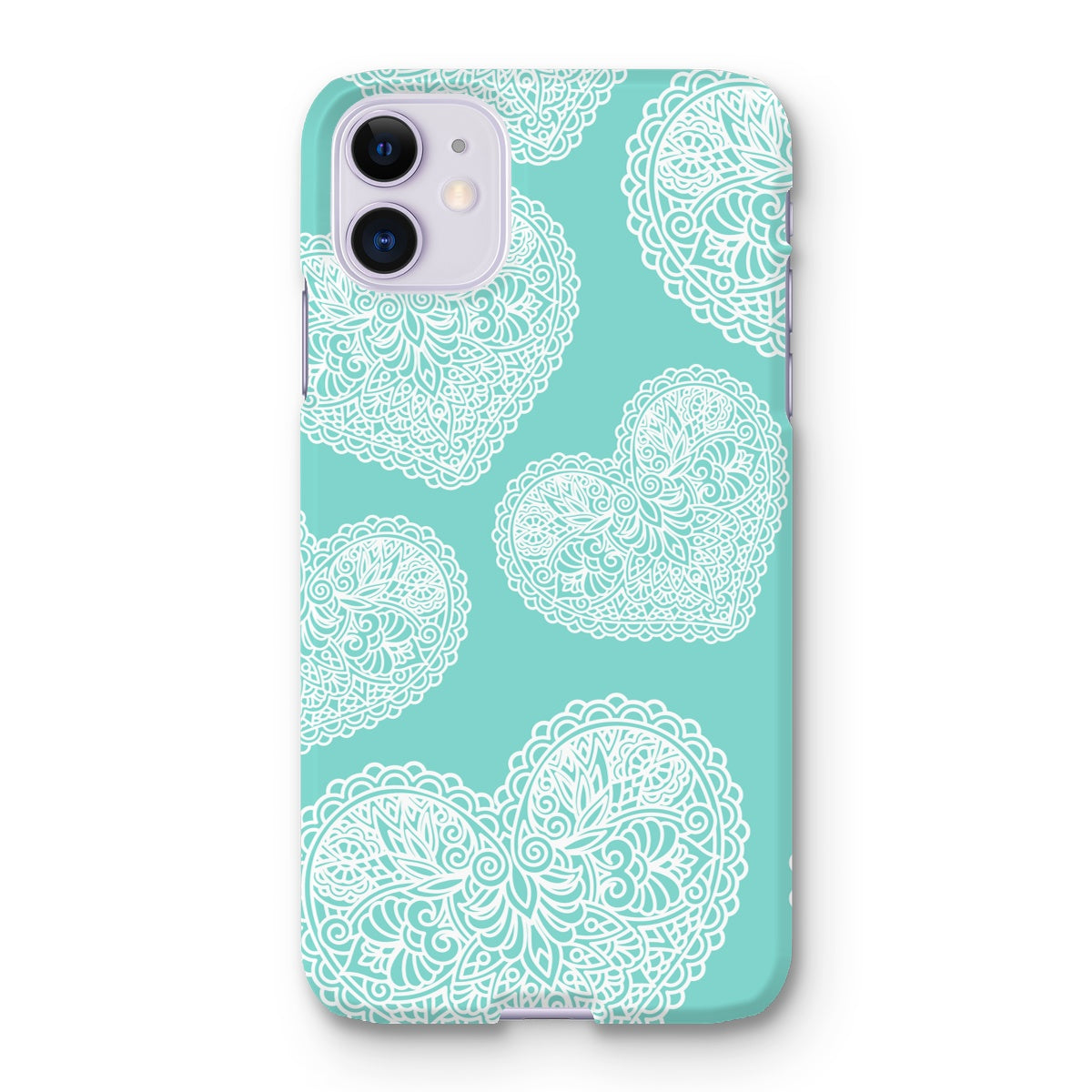 Lace Heart Snap Phone Case