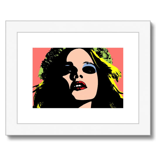 Festival Girl Framed & Mounted Print