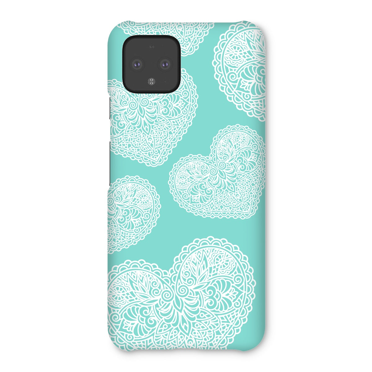 Lace Heart Snap Phone Case