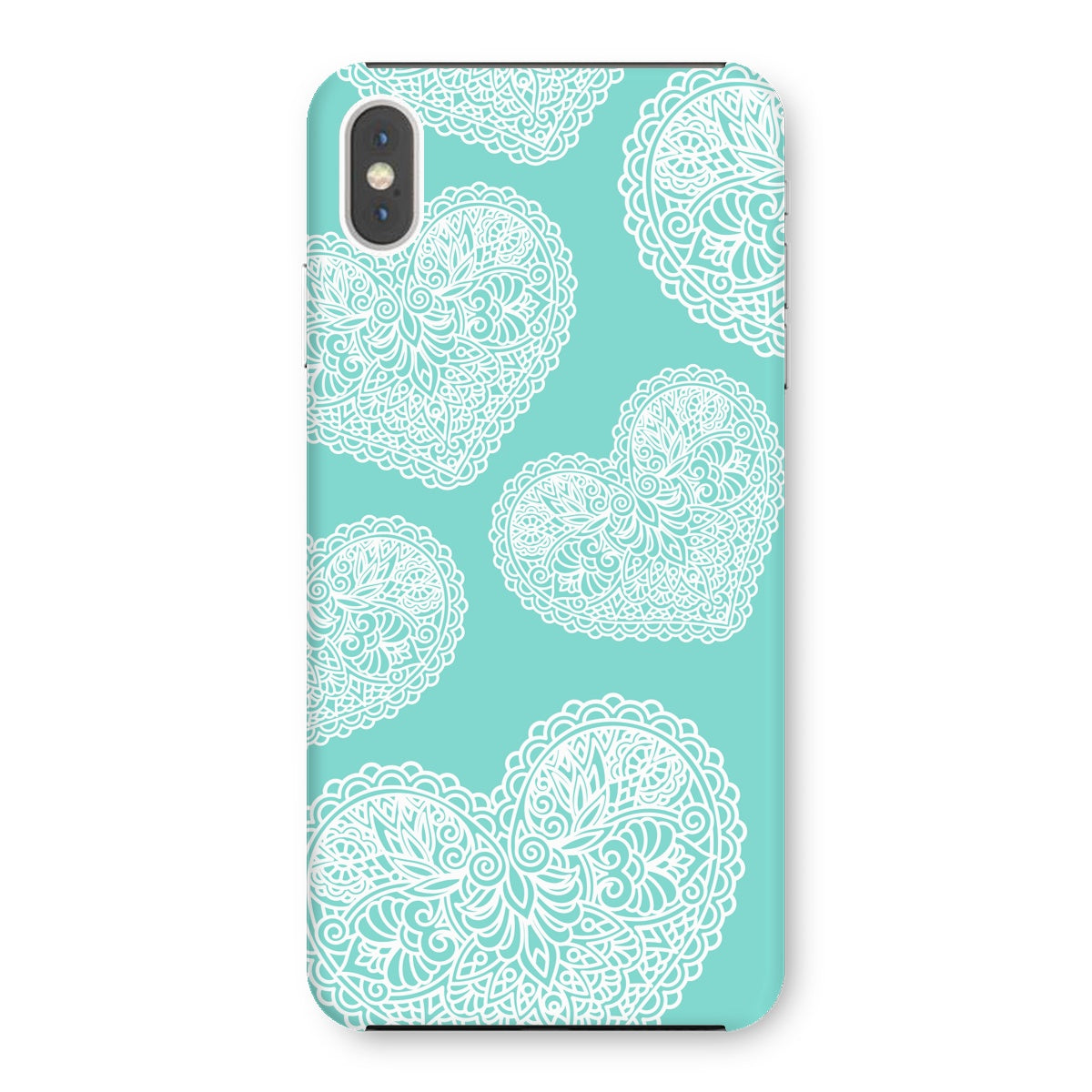 Lace Heart Snap Phone Case