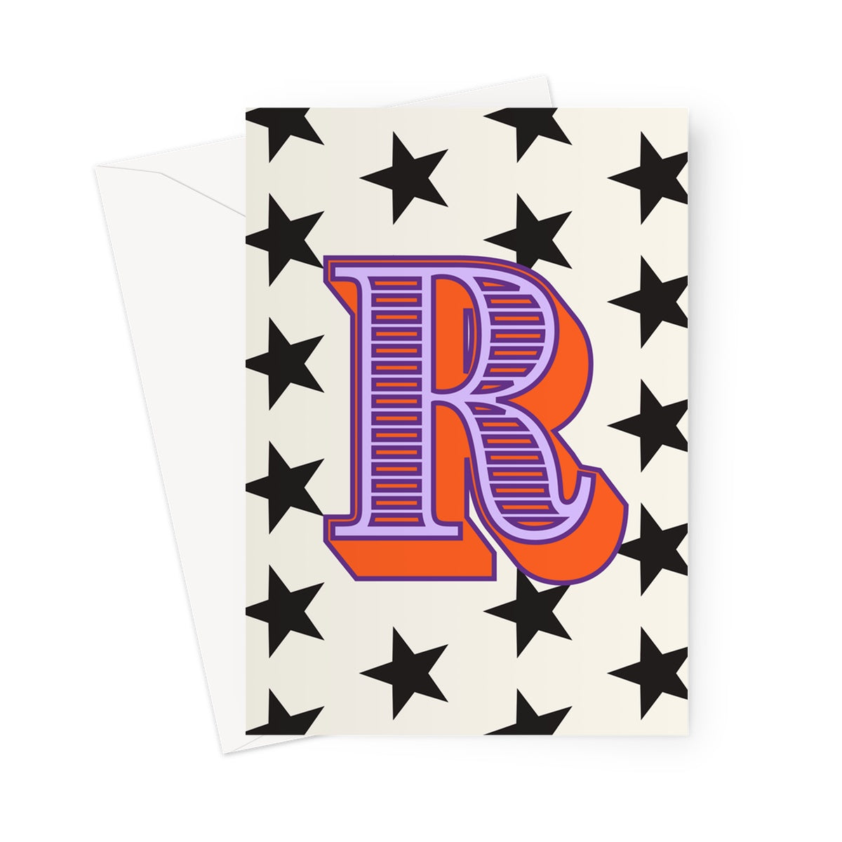 R - Carnival Alphabet Greeting Card