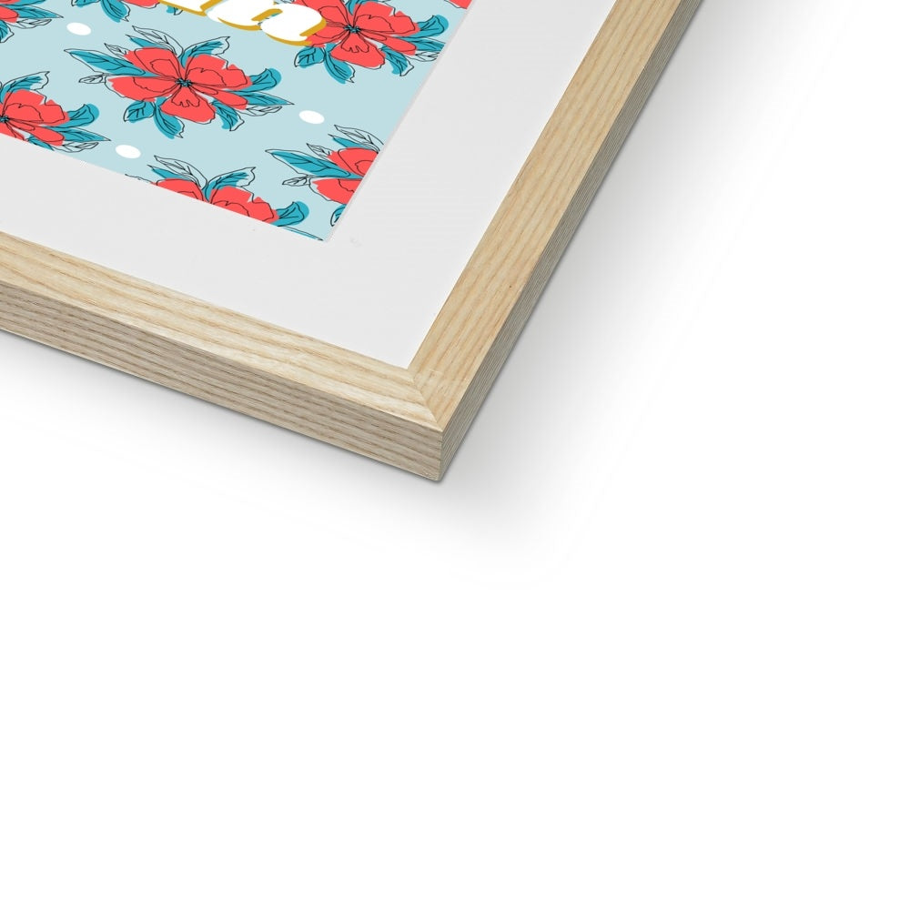 Mum Floral Framed & Mounted Print