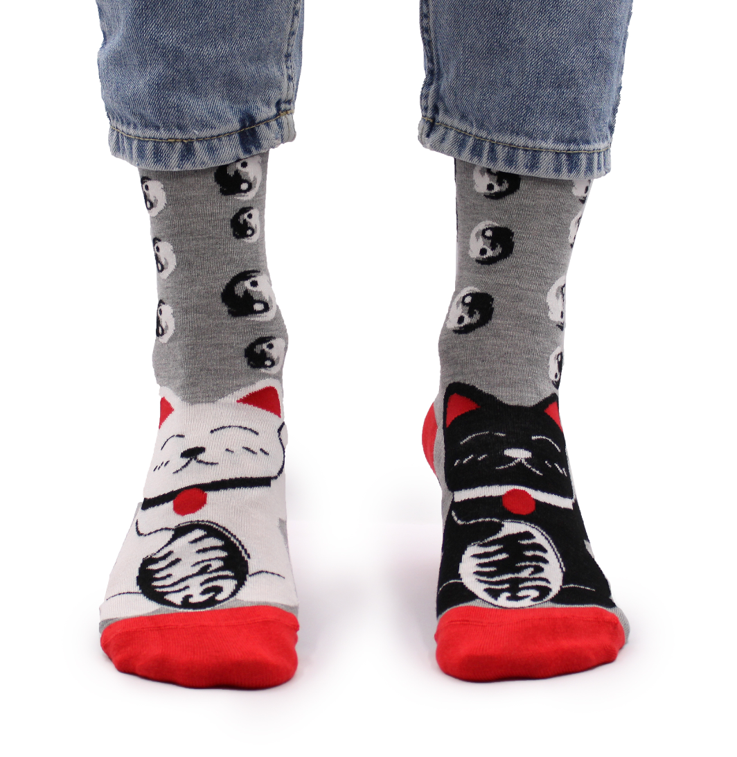 Hop Hare Bamboo Socks - Lucky Cats