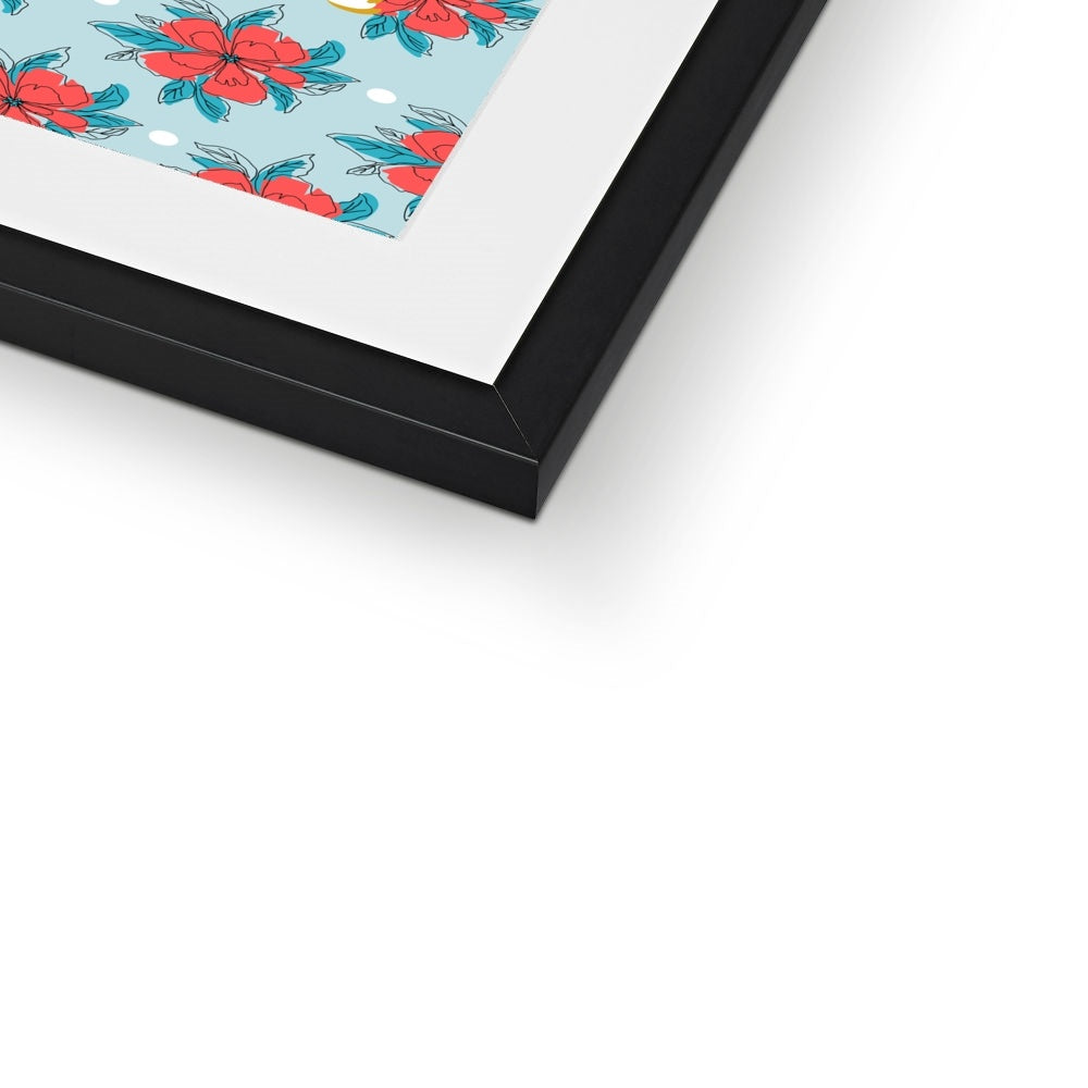 Mum Floral Framed & Mounted Print