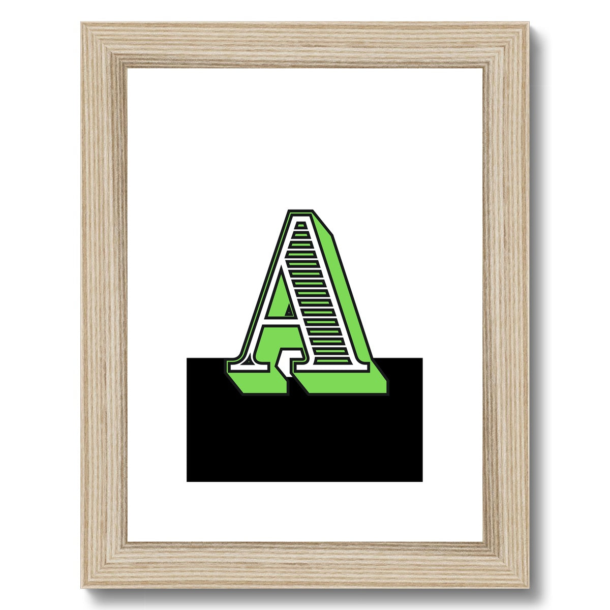 A - Carnival Alphabet Framed & Mounted Print