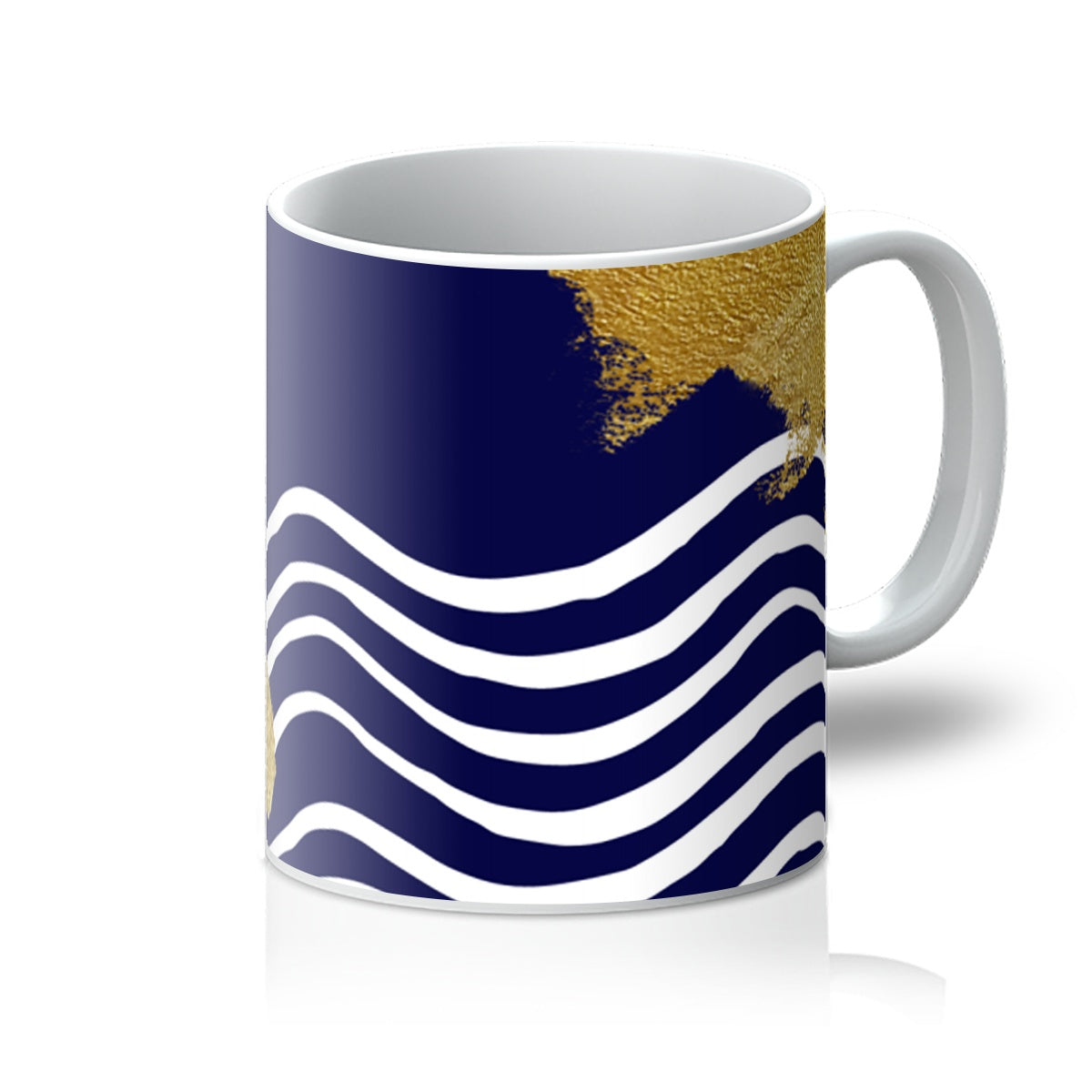 Gold & Navy Modern Mug