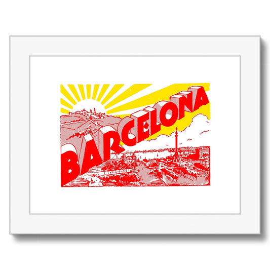 Barcelona Framed & Mounted Print