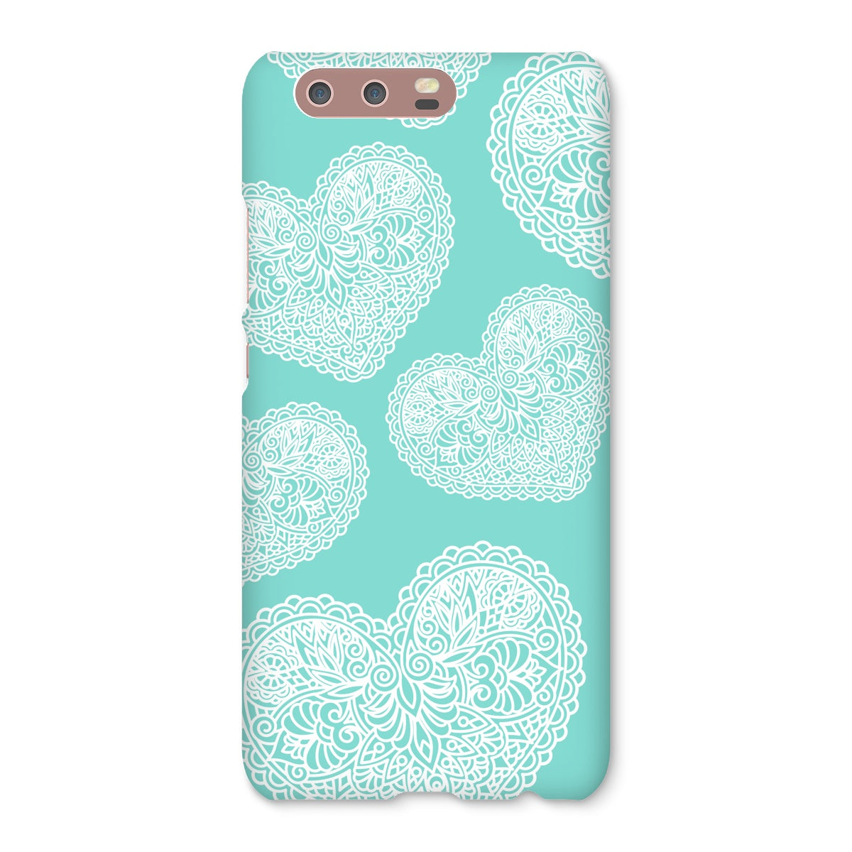 Lace Heart Snap Phone Case