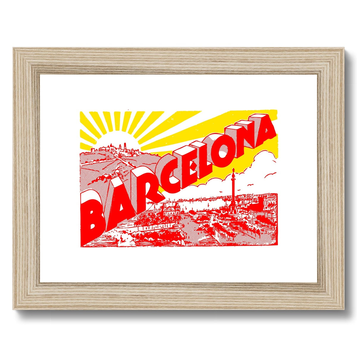 Barcelona Framed & Mounted Print