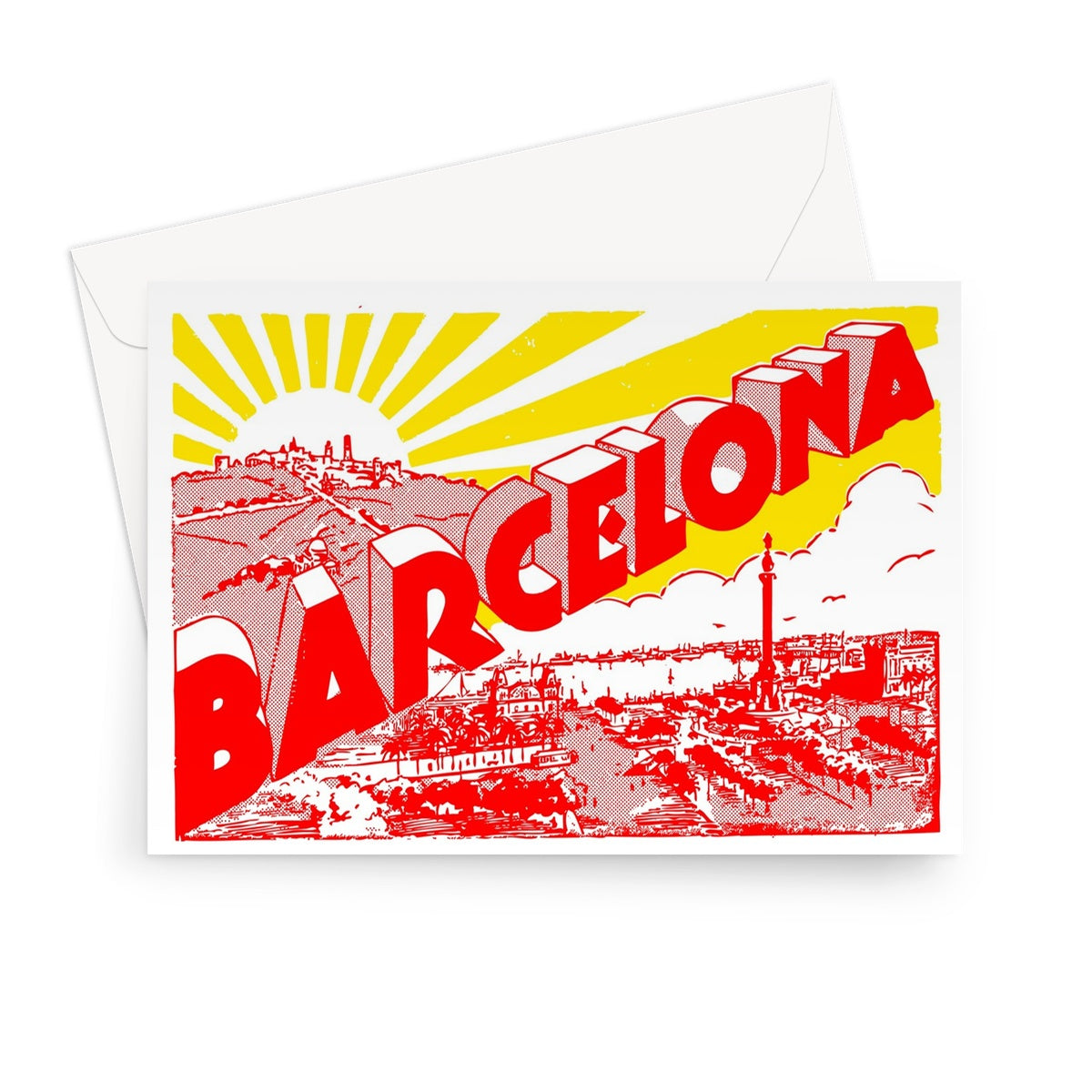 Barcelona Greeting Card