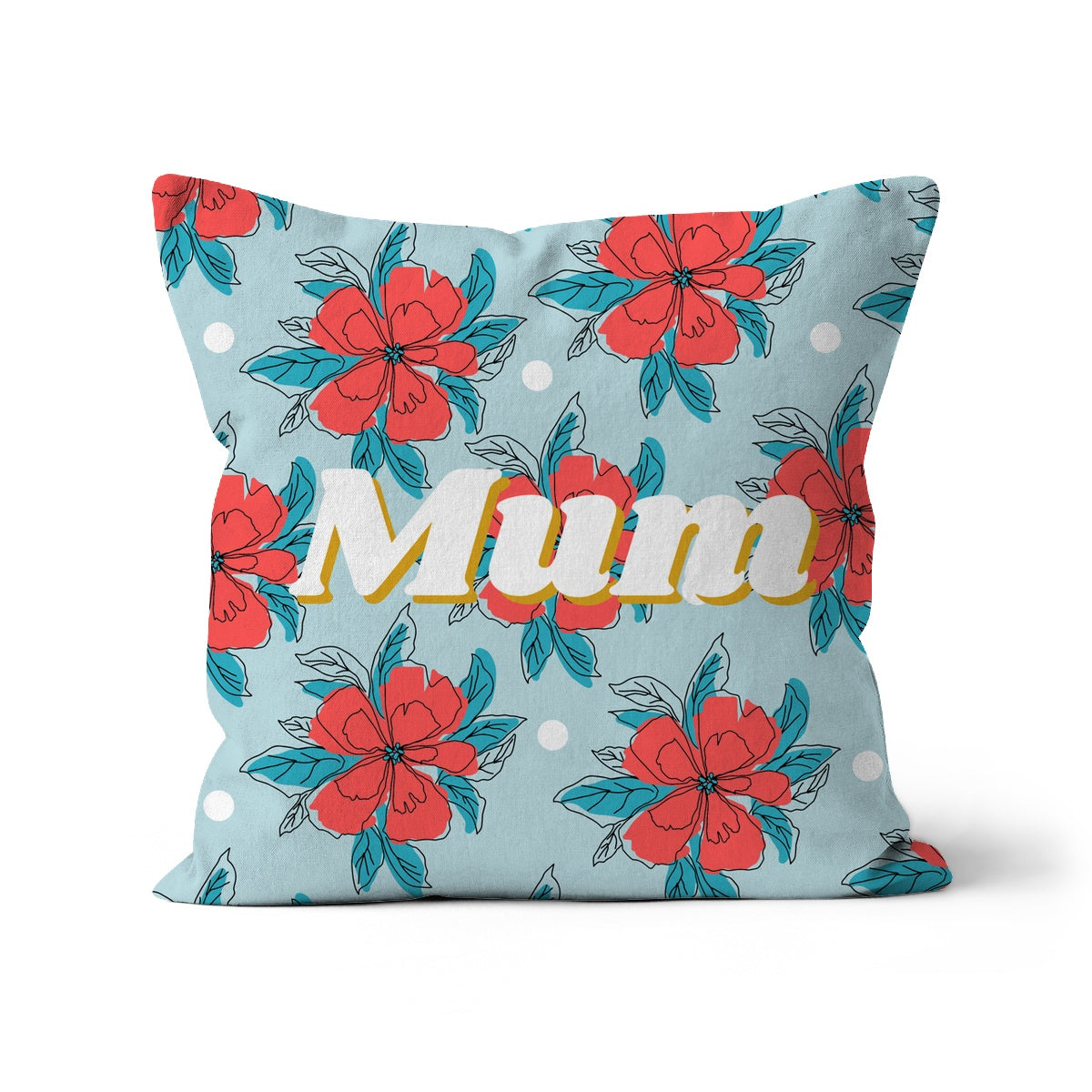 Mum Floral Cushion