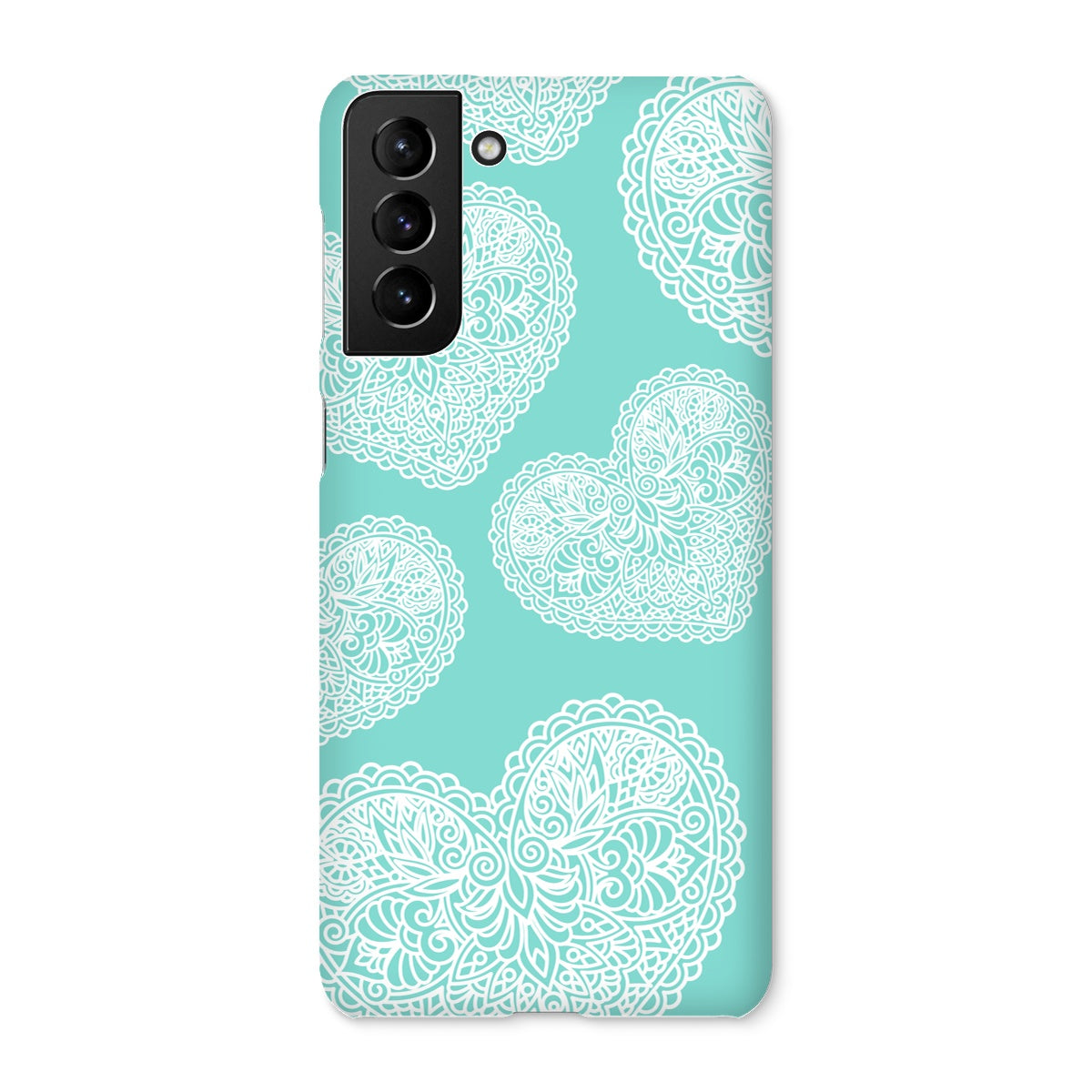 Lace Heart Snap Phone Case