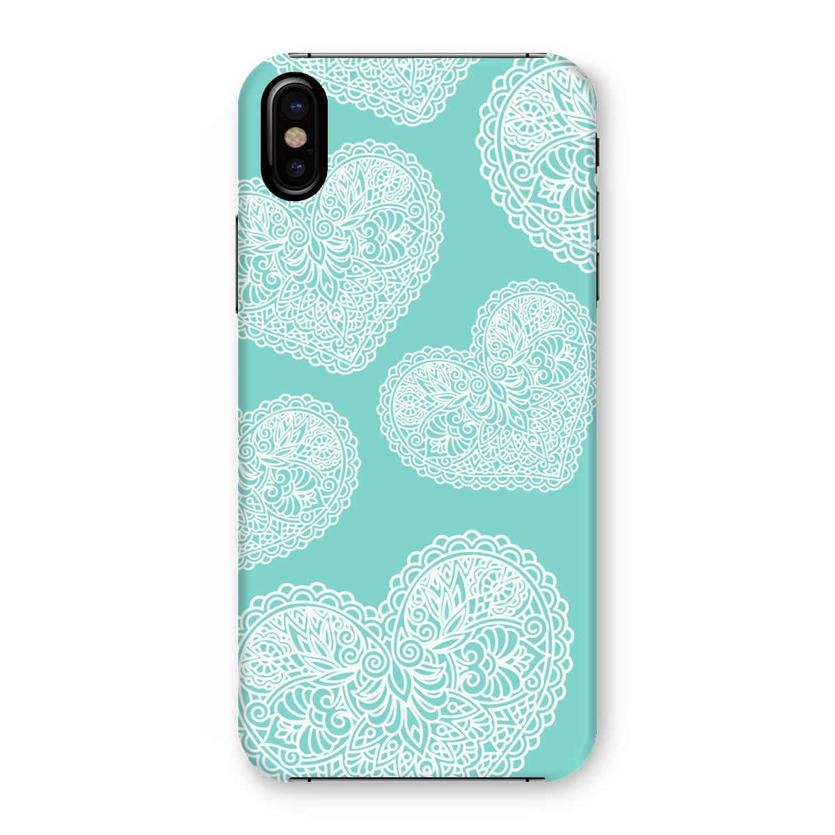 Lace Heart Snap Phone Case