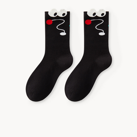 Cartoon Modern Face Socks