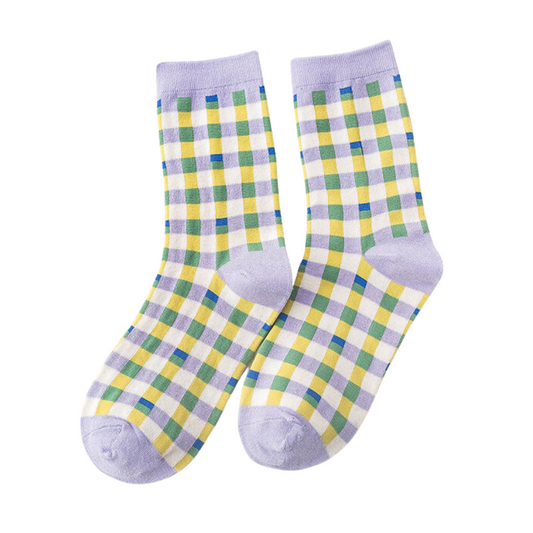 Modern Check Socks