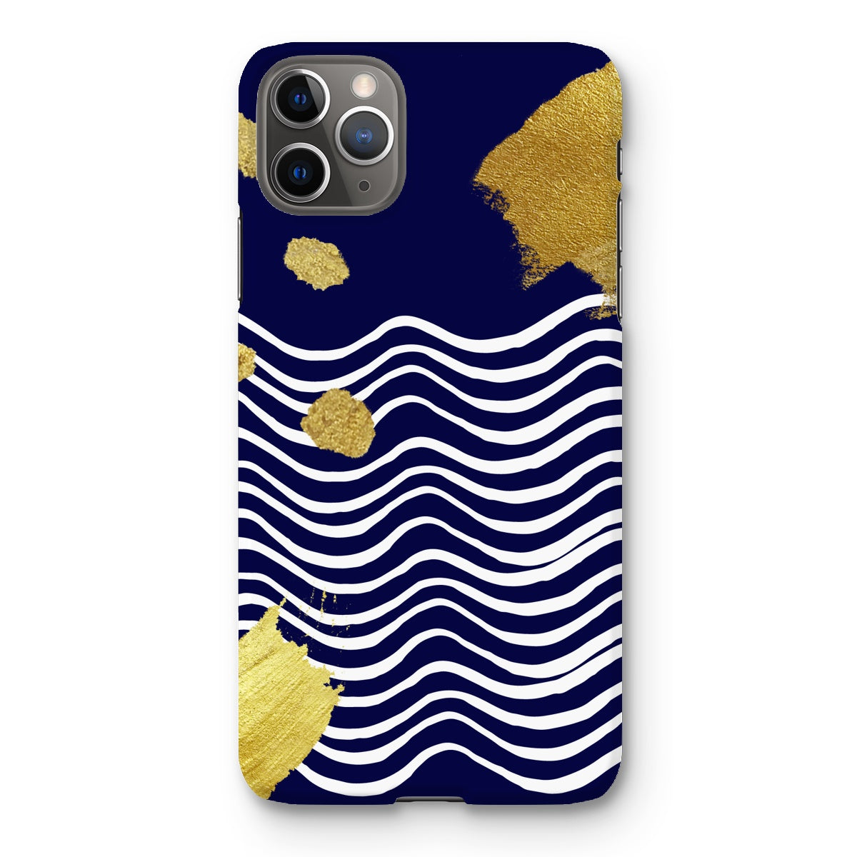 Gold & Navy Modern Snap Phone Case