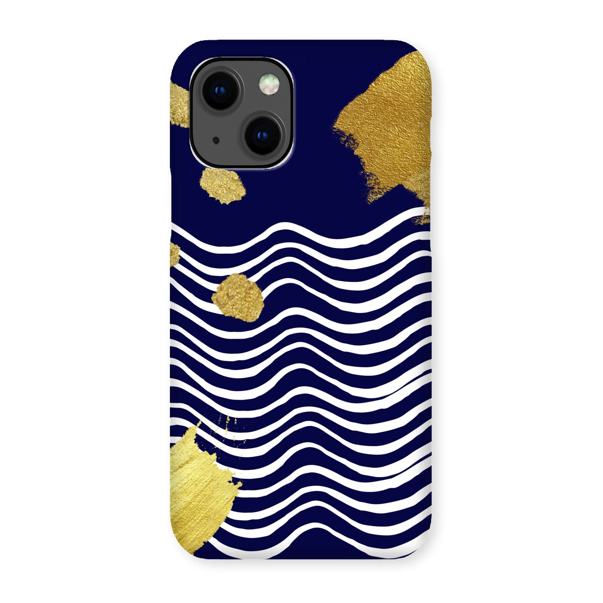 Gold & Navy Modern Snap Phone Case