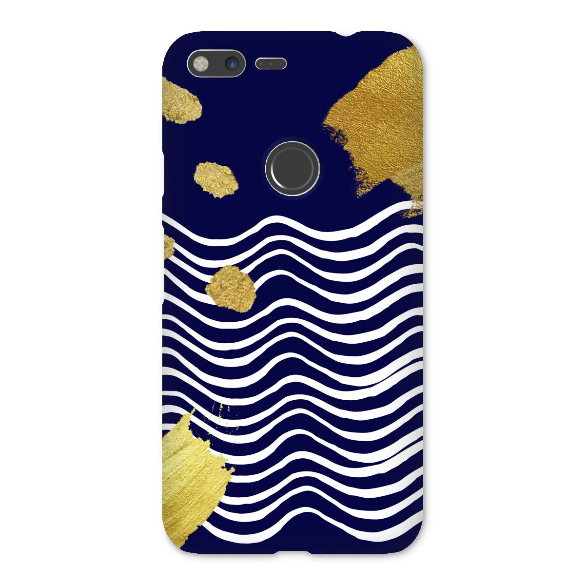 Gold & Navy Modern Snap Phone Case