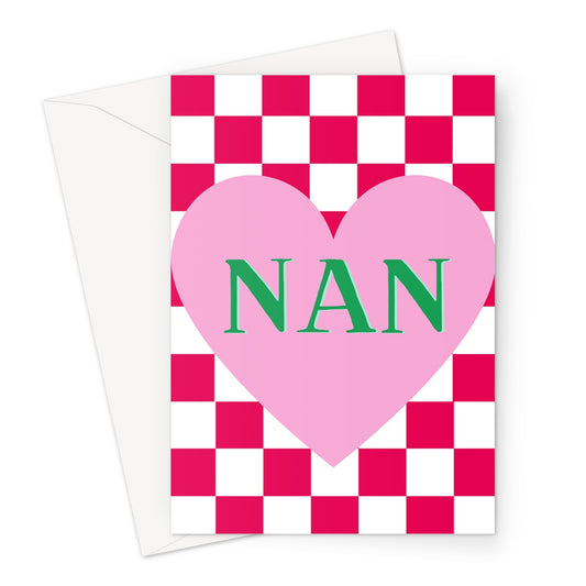 Nan Heart Greeting Card