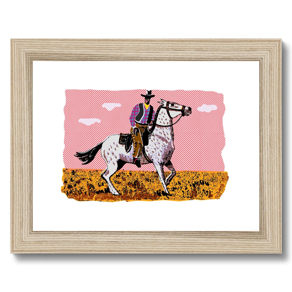 Cowboy Framed & Mounted Print