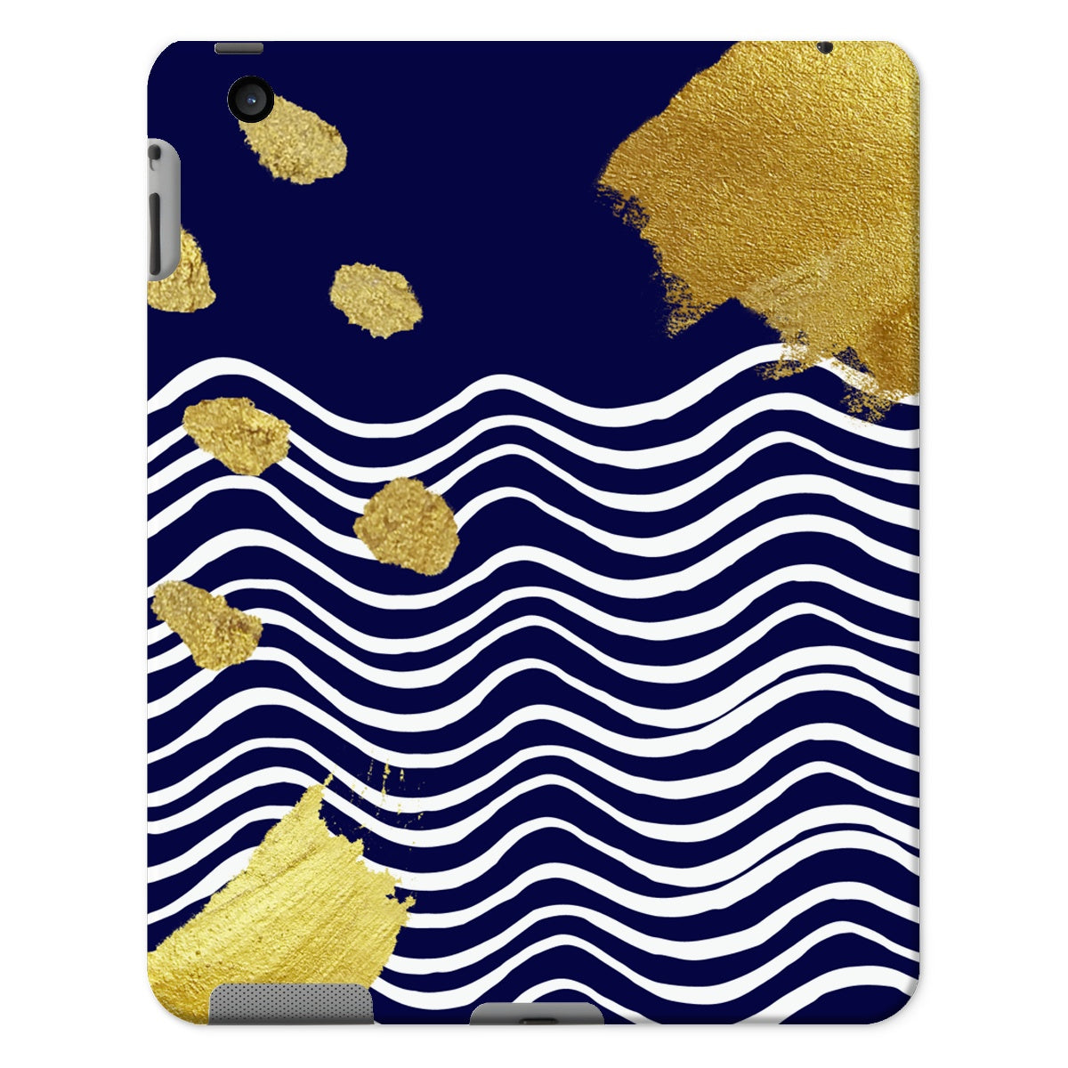 Gold & Navy Modern Tablet Cases