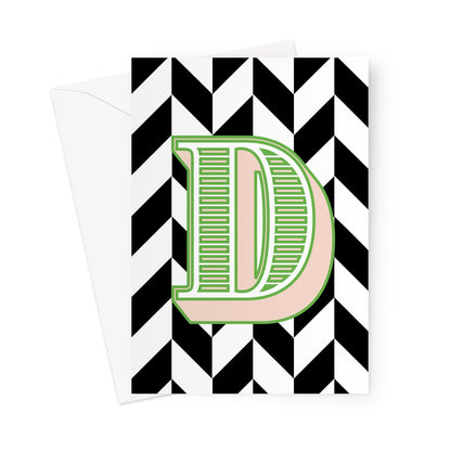 D - Carnival Alphabet Greeting Card