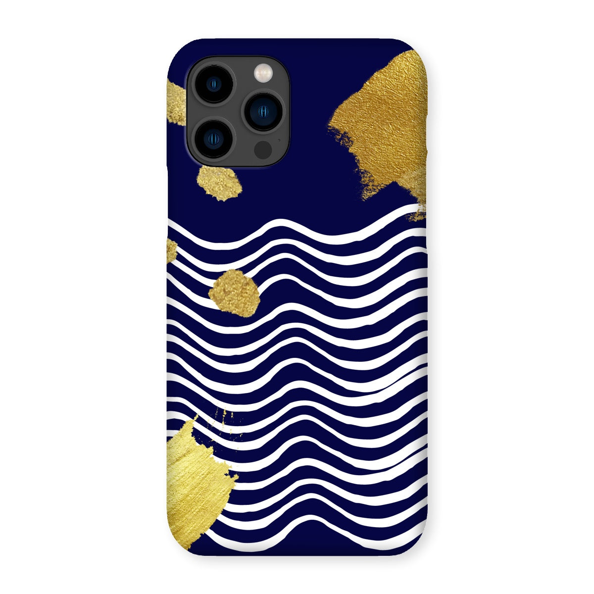 Gold & Navy Modern Snap Phone Case