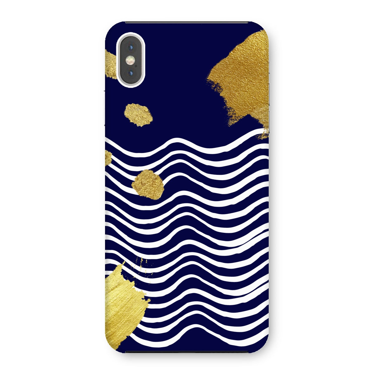 Gold & Navy Modern Snap Phone Case