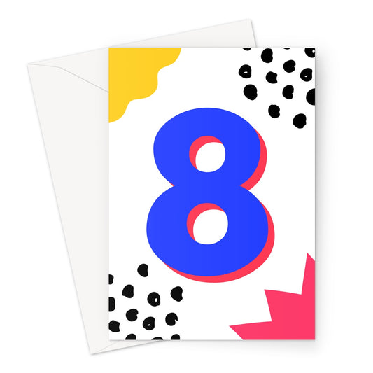 8 Kids Greeting Card