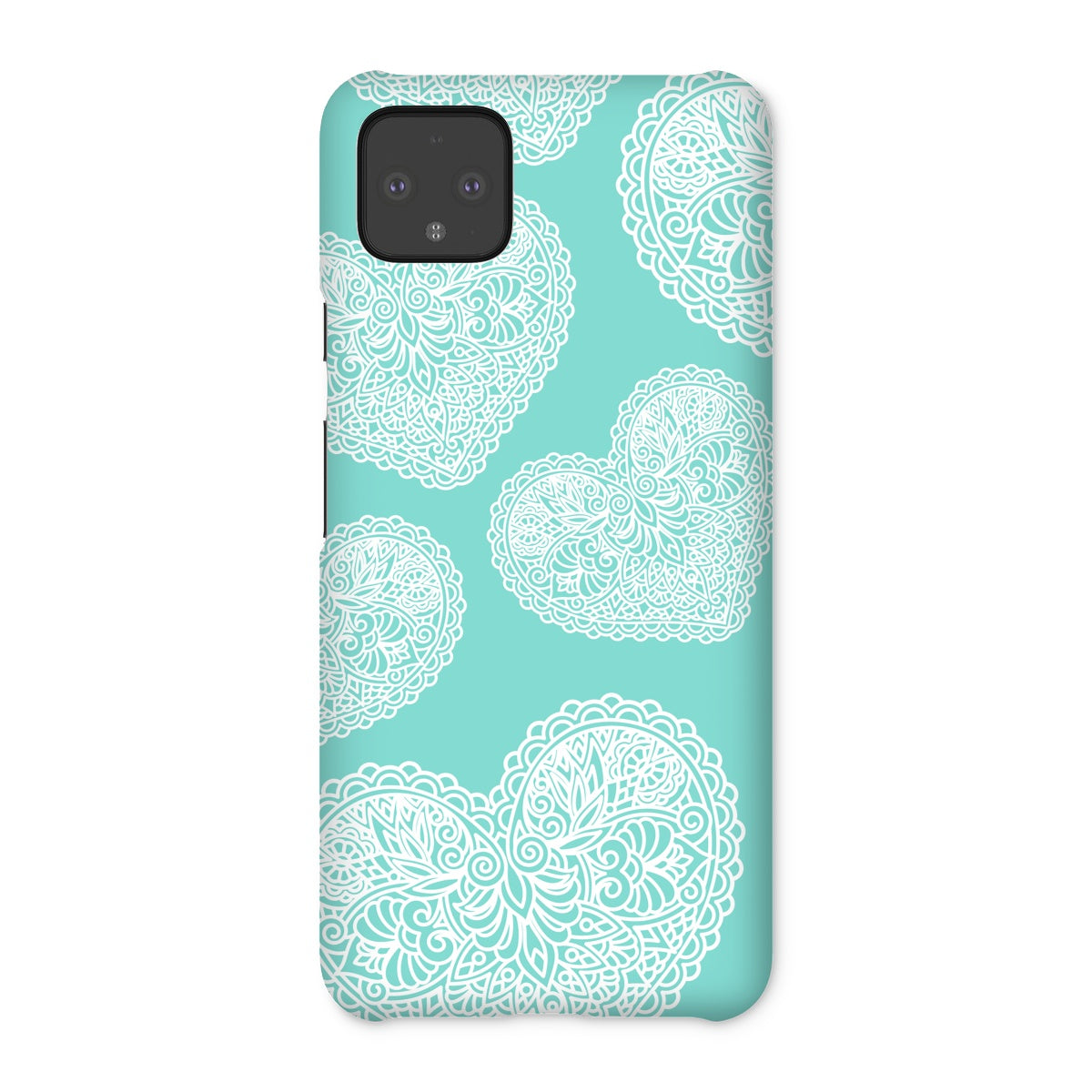 Lace Heart Snap Phone Case