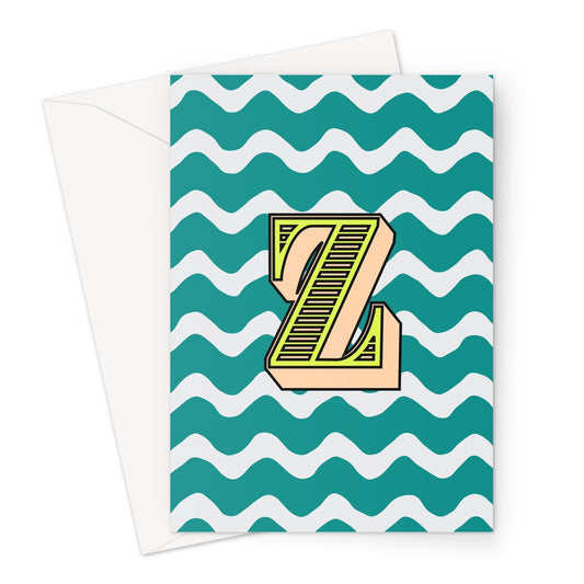 Z - Carnival Alphabet Greeting Card