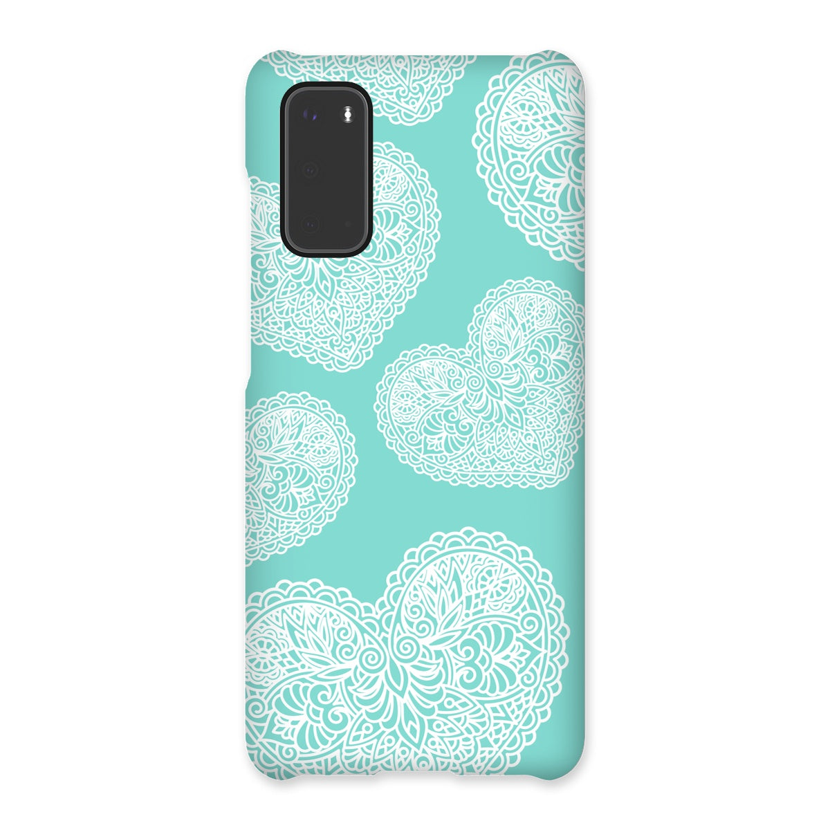 Lace Heart Snap Phone Case