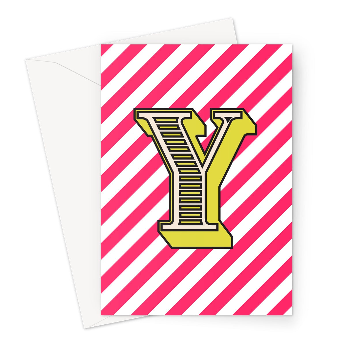 Y - Carnival Alphabet Greeting Card