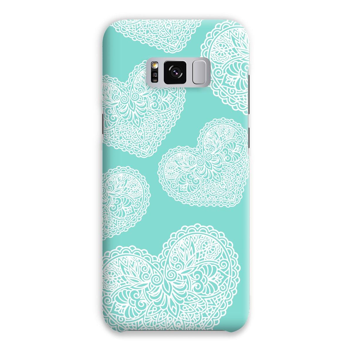 Lace Heart Snap Phone Case