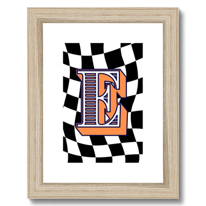 E - Carnival Alphabet Framed & Mounted Print